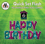 YCS FLASH® Quick Set KG Sparkle Happy Birthday