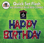 YCS FLASH® Quick Set KG Sparkle Happy Birthday