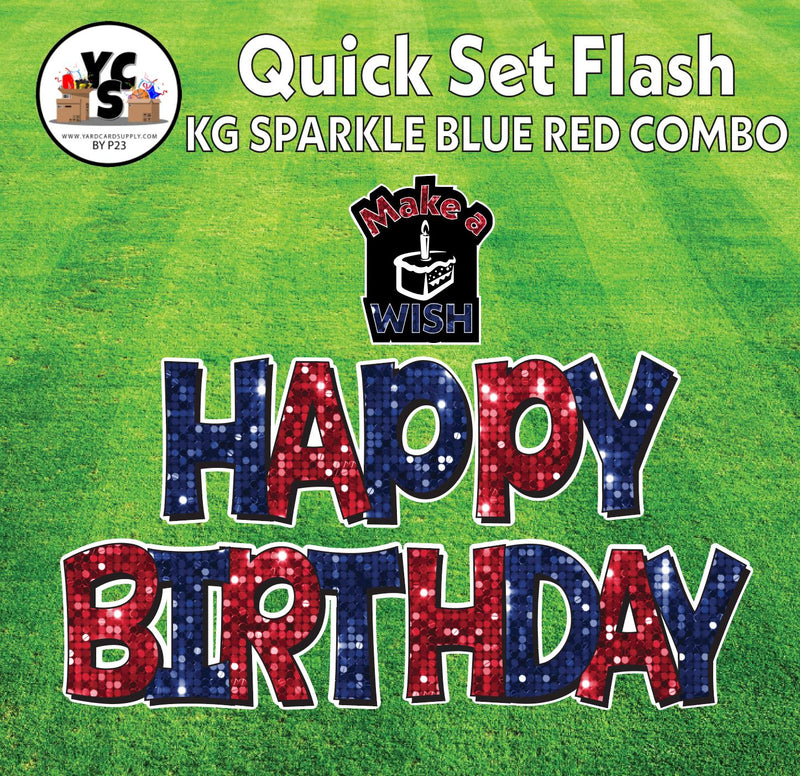 YCS FLASH® Quick Set KG Sparkle Happy Birthday