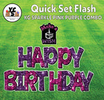 YCS FLASH® Quick Set KG Sparkle Happy Birthday