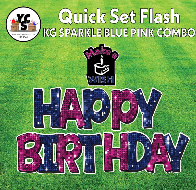 YCS FLASH® Quick Set KG Sparkle Happy Birthday