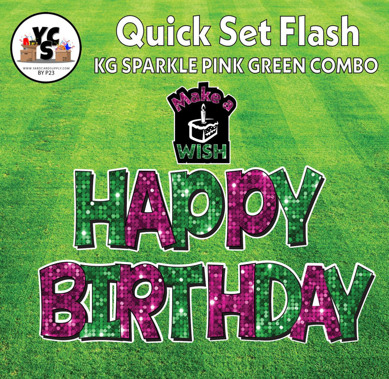 YCS FLASH® Quick Set KG Sparkle Happy Birthday