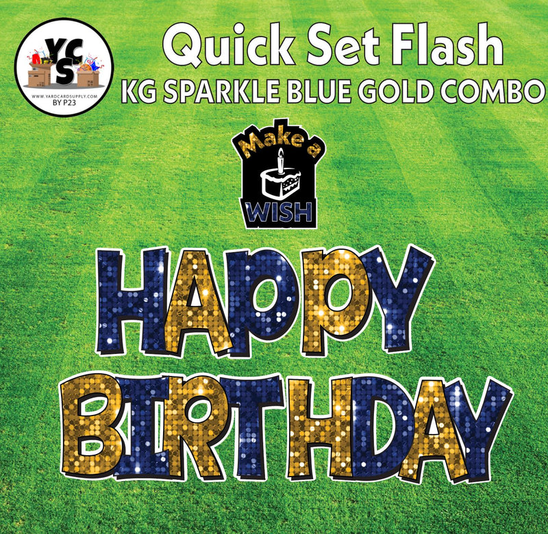 YCS FLASH® Quick Set KG Sparkle Happy Birthday