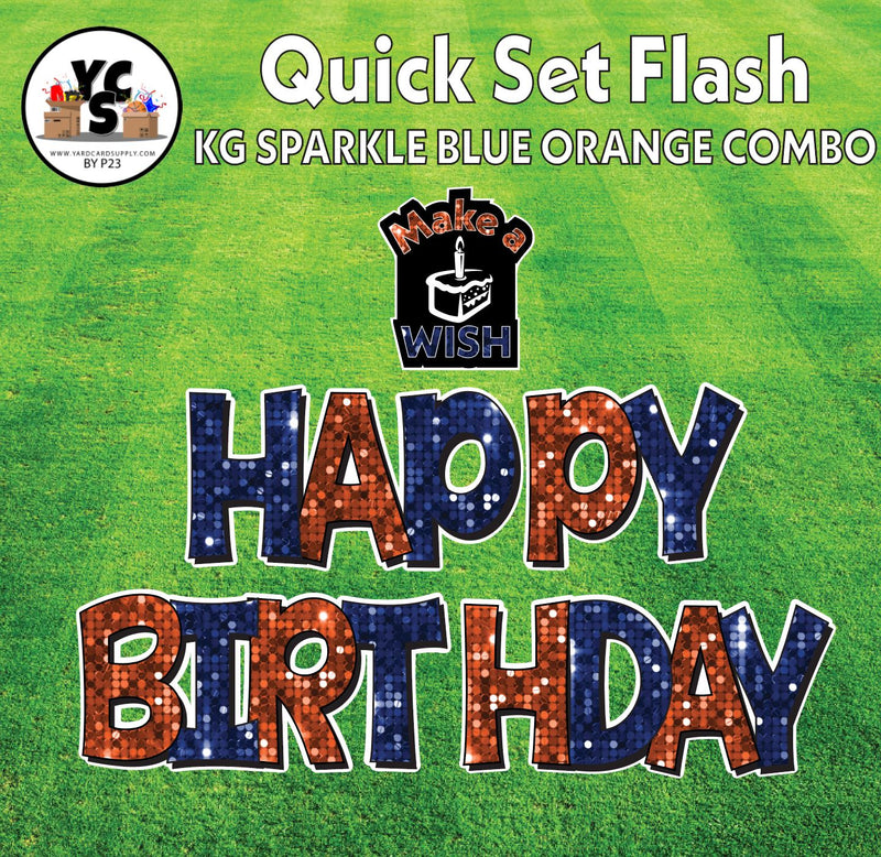 YCS FLASH® Quick Set KG Sparkle Happy Birthday