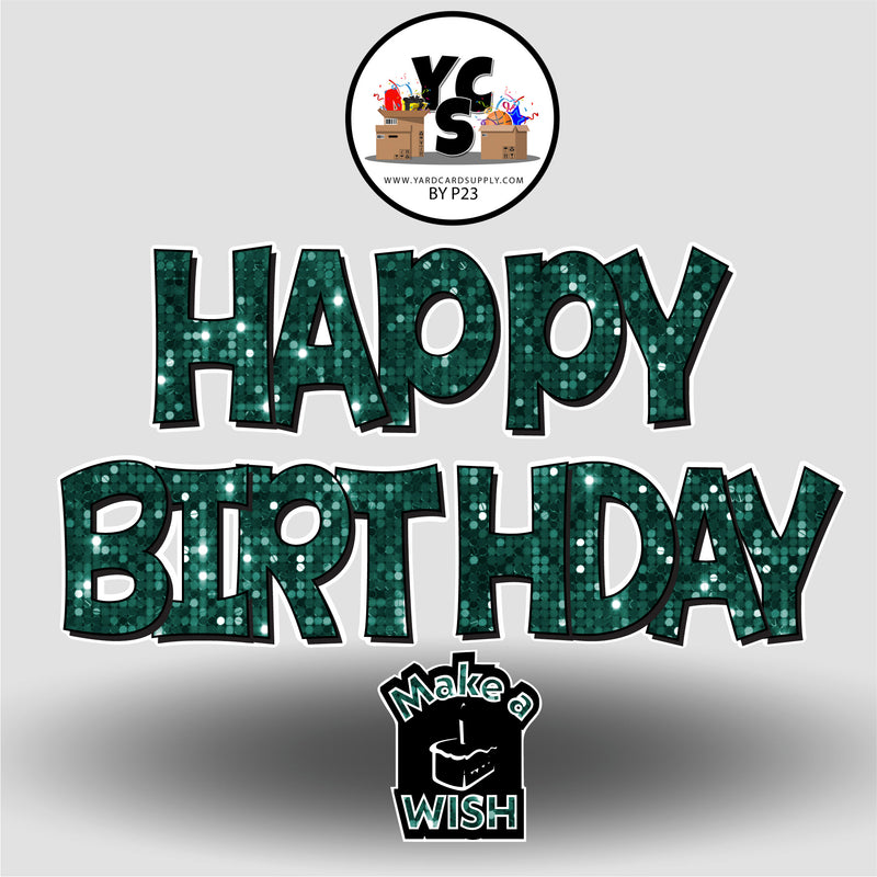 YCS FLASH® Quick Set KG Sparkle Happy Birthday