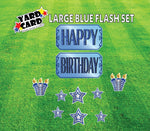 large birthday flash set