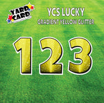 YCS Lucky Large Number Set Glitter Yellow Gradient