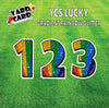 YCS Lucky Large Number Set Glitter Rainbow Gradient