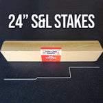 24" Yard Card Stakes (S&L)