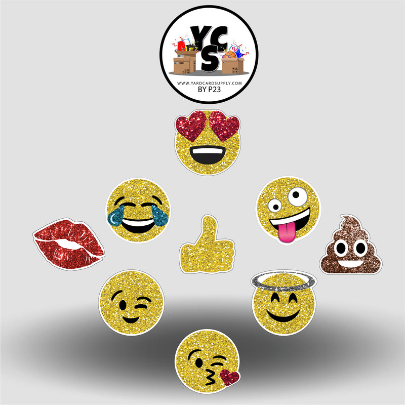 Glitter Emoji Set