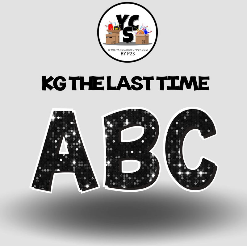 KG The Last Time 23 Inch SPARKLE ESSENTIAL LETTER & NUMBER Set