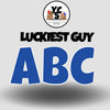 LUCKY GUY 18 Inch SOLID Vowel & Consonant Set