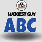 LUCKY GUY 23 Inch SOLID ESSENTIAL LETTER & NUMBER Set