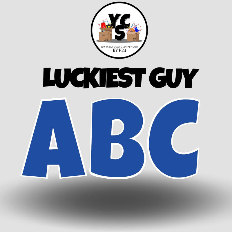 LUCKY GUY 23 Inch SOLID ESSENTIAL LETTER & NUMBER Set