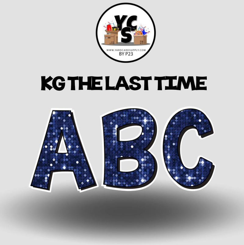 KG The Last Time 18 Inch SPARKLE ALPHABET Set