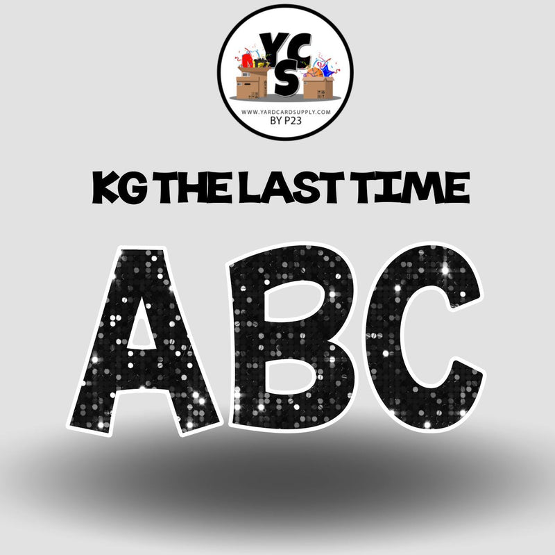 KG The Last Time 18 Inch SPARKLE ALPHABET Set