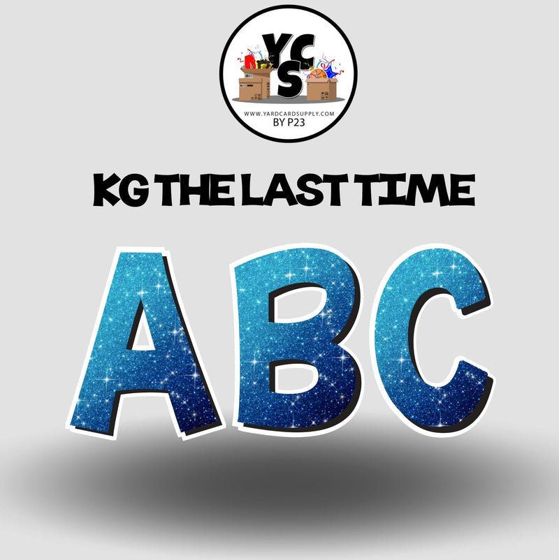 KG The Last Time 23 Inch GLITTER VOWEL Set