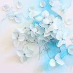 Blue Watercolor Flowered Banner - Vinyl
