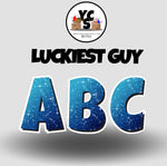 LUCKY GUY 18 Inch GLITTER  ESSENTIAL LETTER & NUMBER Set