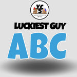 LUCKY GUY 18 Inch SOLID Vowel & Consonant Set