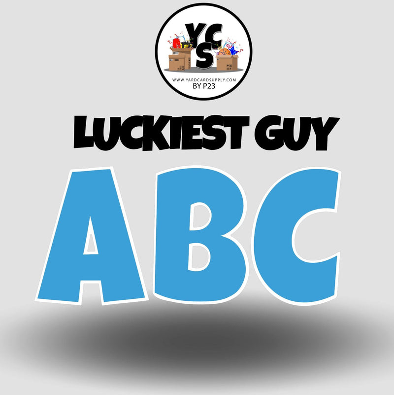 LUCKY GUY 18 Inch SOLID Vowel & Consonant Set