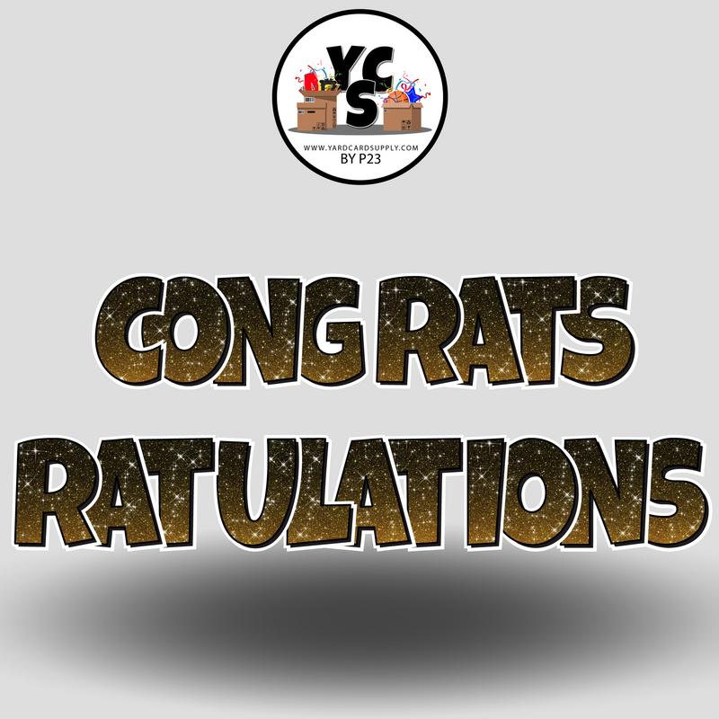 18" Congrats Tulations YCS FLASH® Quick Set