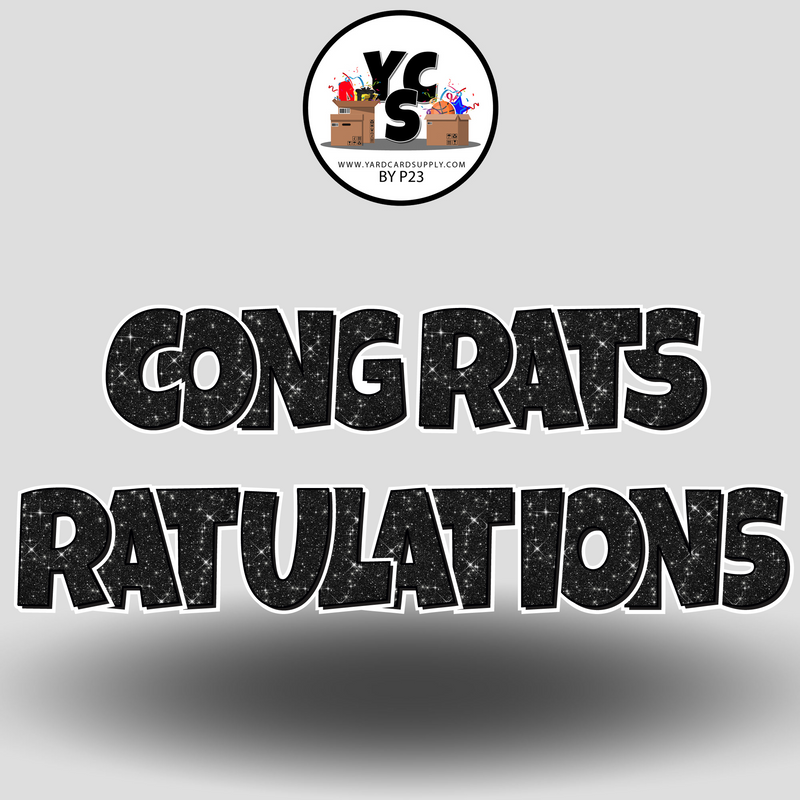 18" Congrats Tulations YCS FLASH® Quick Set