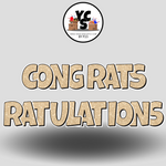 18" Congrats Tulations YCS FLASH® Quick Set