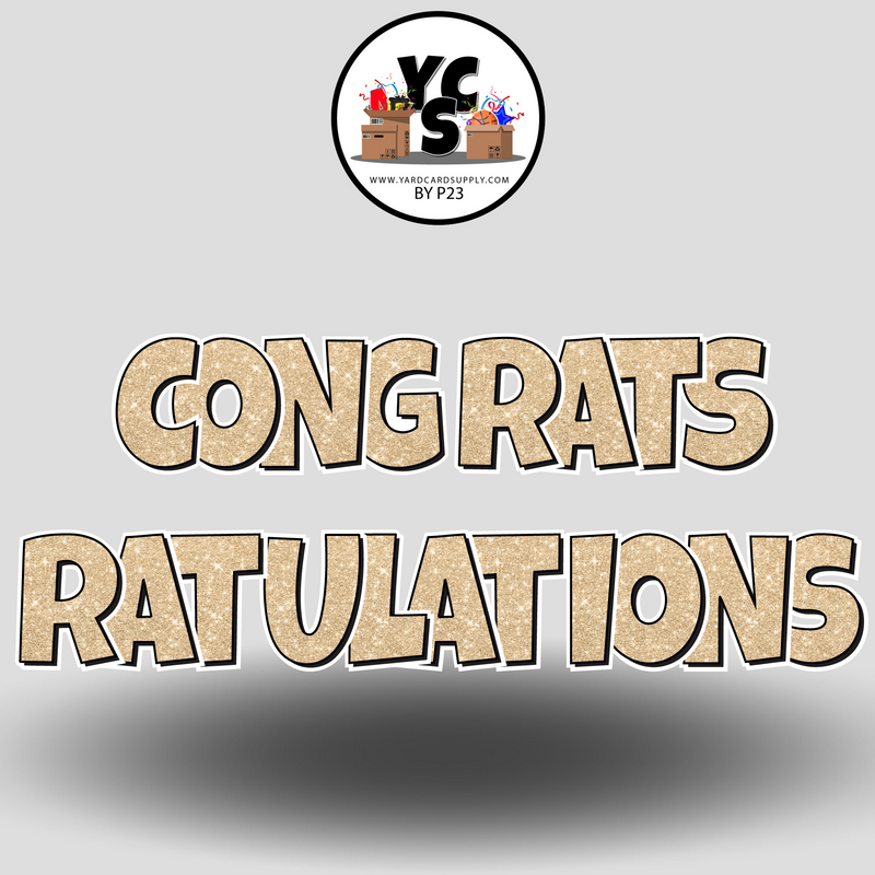 18" Congrats Tulations YCS FLASH® Quick Set