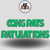 18" Congrats Tulations YCS FLASH® Quick Set