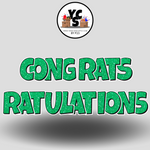 18" Congrats Tulations YCS FLASH® Quick Set