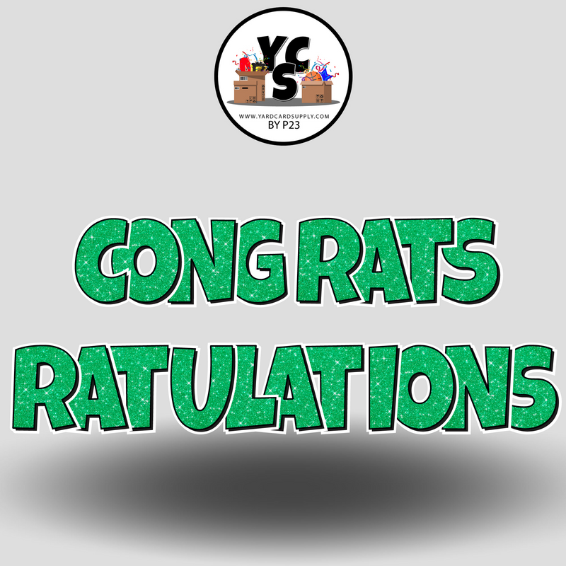 18" Congrats Tulations YCS FLASH® Quick Set