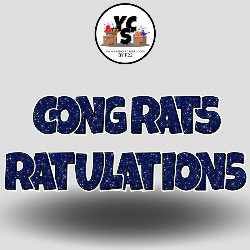 18" Congrats Tulations YCS FLASH® Quick Set