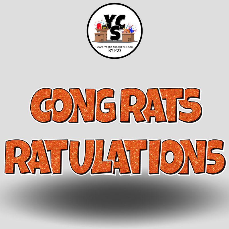 18" Congrats Tulations YCS FLASH® Quick Set