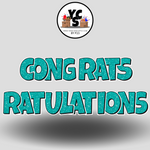 18" Congrats Tulations YCS FLASH® Quick Set