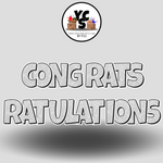 18" Congrats Tulations YCS FLASH® Quick Set