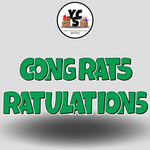 18" Congrats Tulations YCS FLASH® Quick Set
