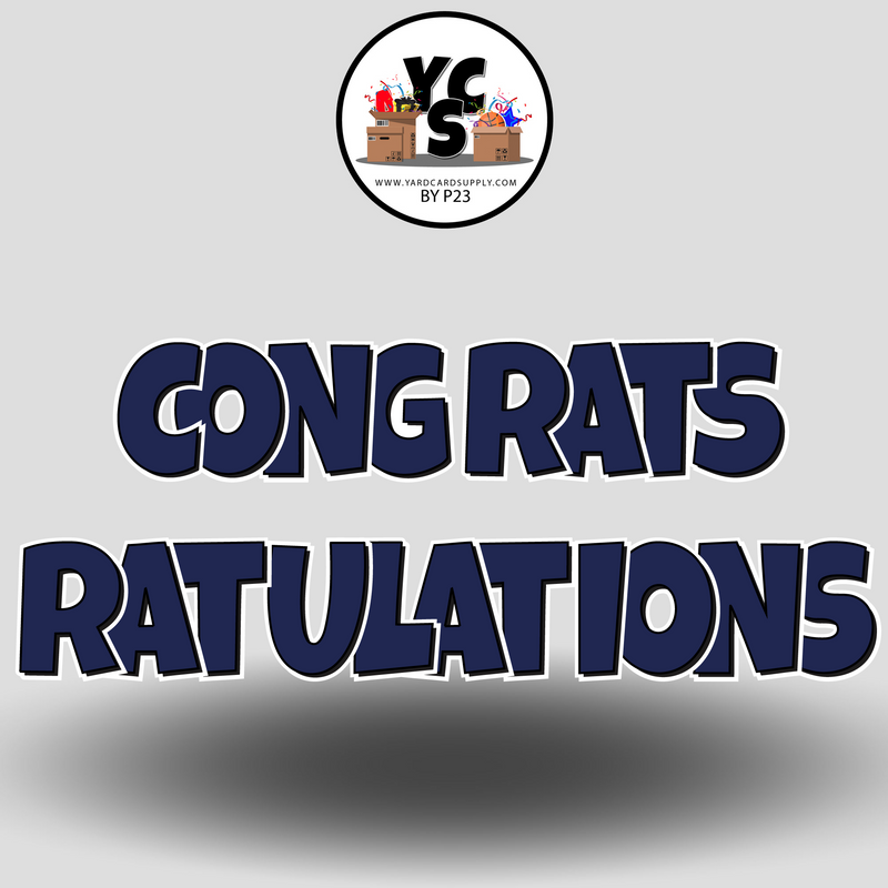 18" Congrats Tulations YCS FLASH® Quick Set