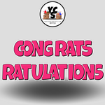 18" Congrats Tulations YCS FLASH® Quick Set