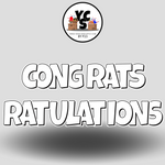 18" Congrats Tulations YCS FLASH® Quick Set