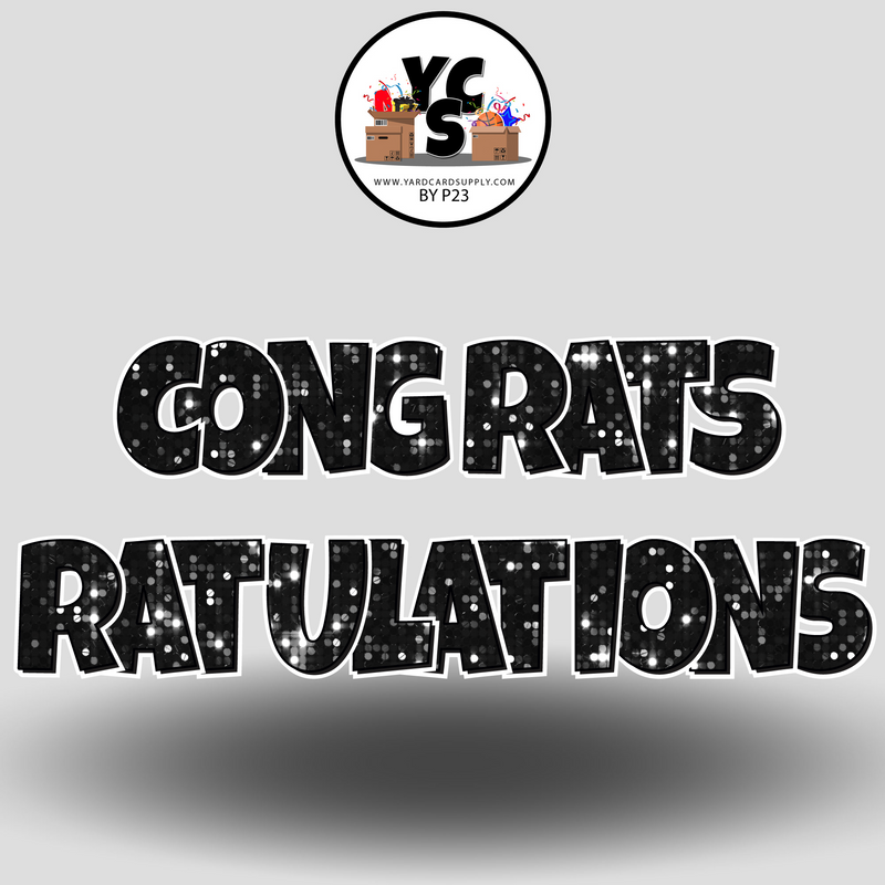 18" Congrats Tulations YCS FLASH® Quick Set