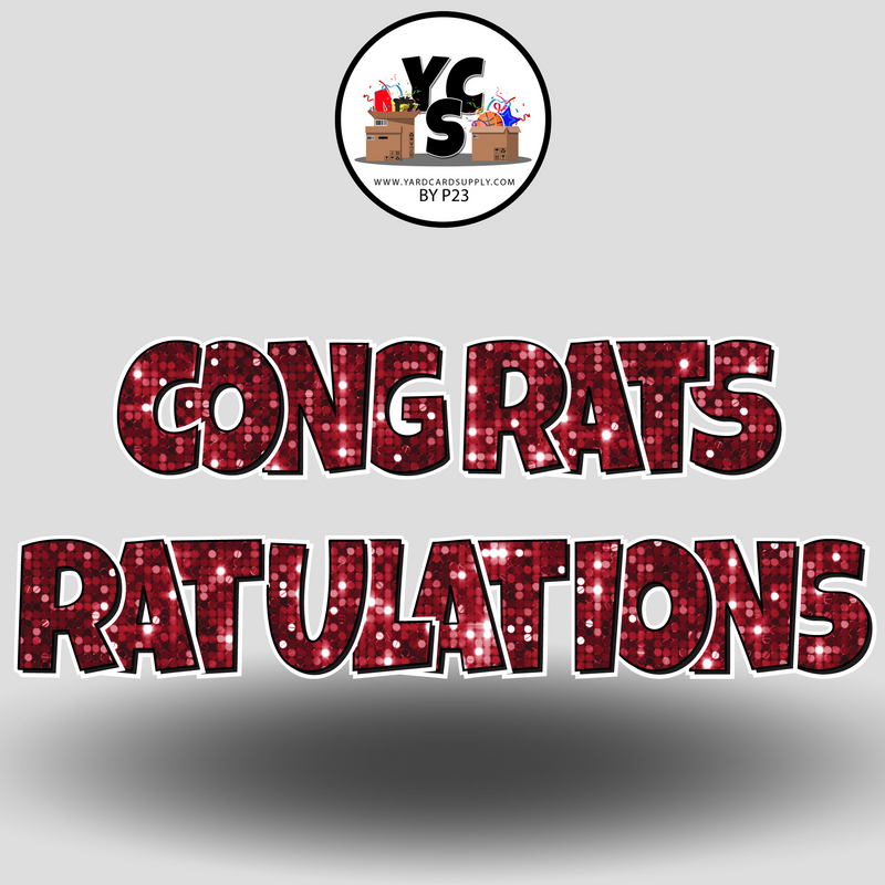 18" Congrats Tulations YCS FLASH® Quick Set