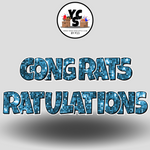 18" Congrats Tulations YCS FLASH® Quick Set