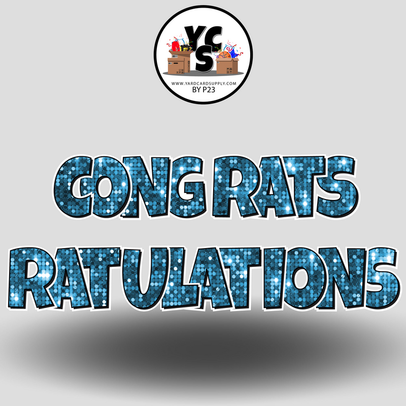 18" Congrats Tulations YCS FLASH® Quick Set