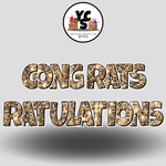 18" Congrats Tulations YCS FLASH® Quick Set