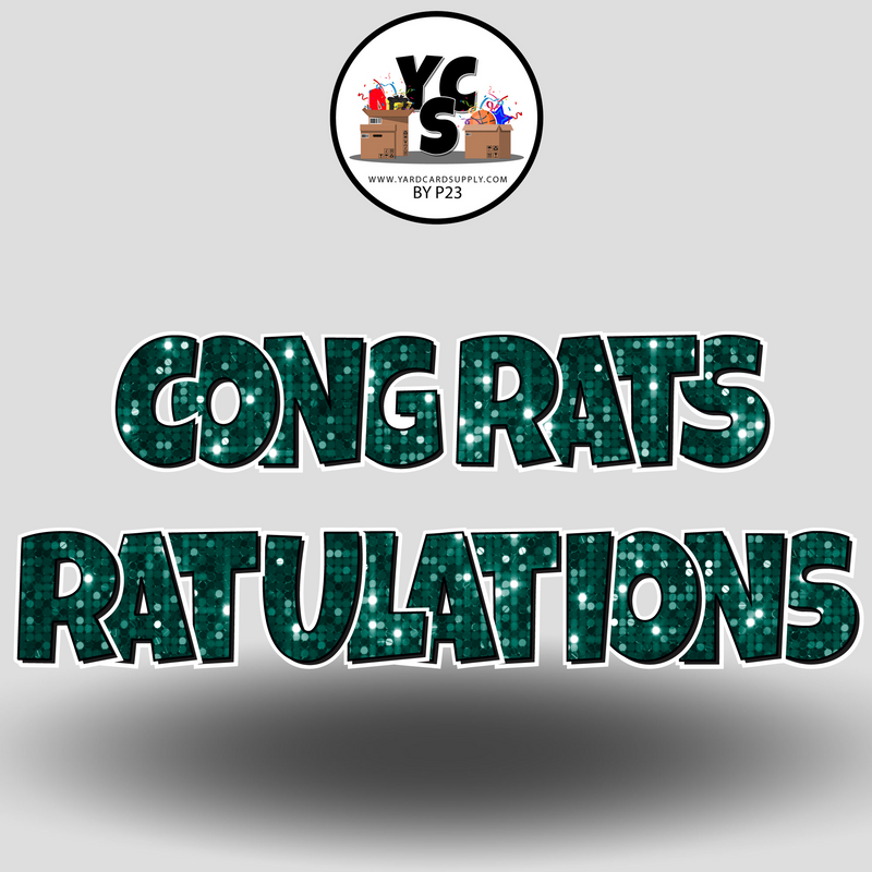 18" Congrats Tulations YCS FLASH® Quick Set
