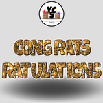 18" Congrats Tulations YCS FLASH® Quick Set