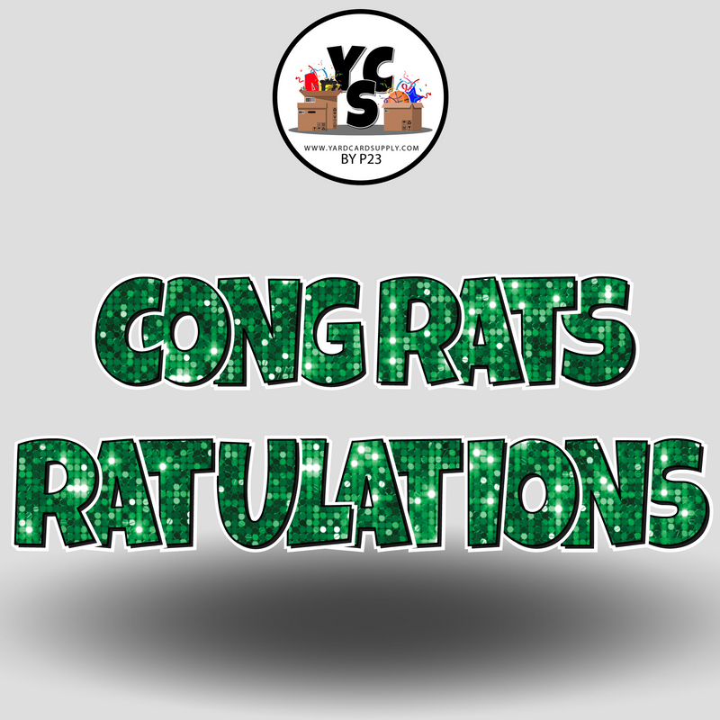 18" Congrats Tulations YCS FLASH® Quick Set