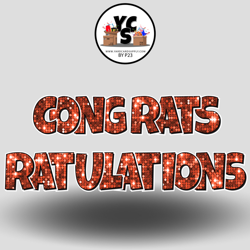 18" Congrats Tulations YCS FLASH® Quick Set