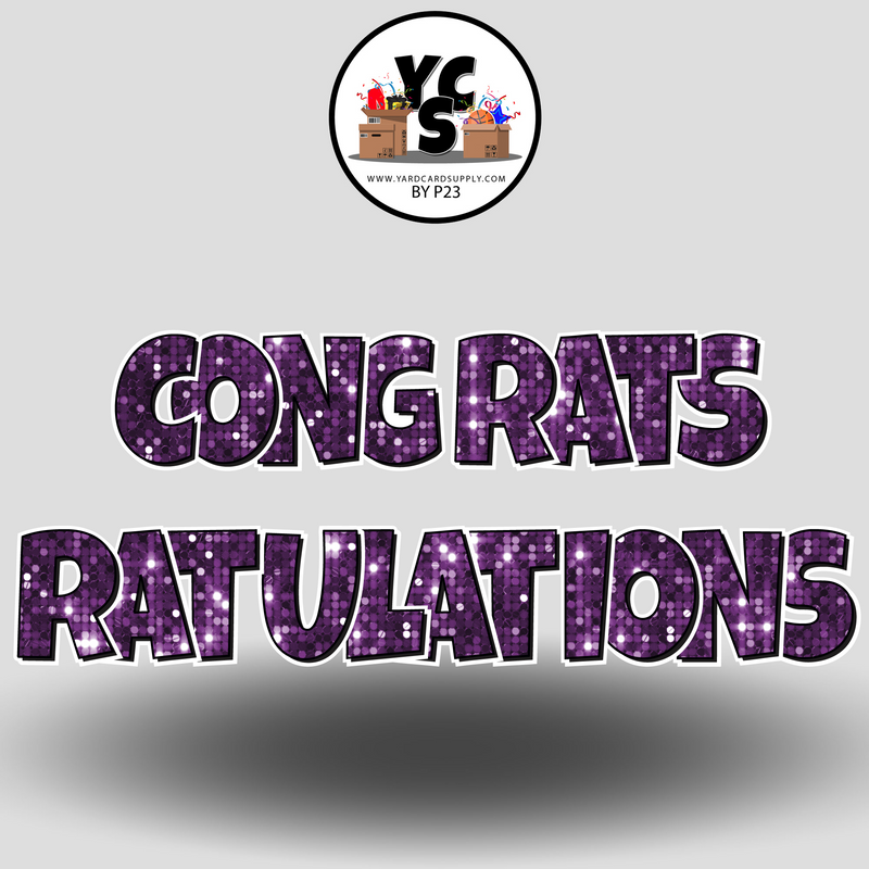 18" Congrats Tulations YCS FLASH® Quick Set